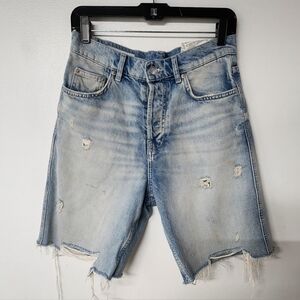 Zara Light Blue Denim Shorts